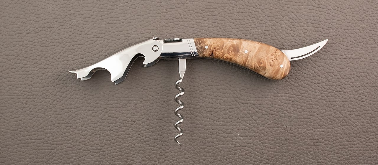 Laguiole Magnum Corkscrew Stabilized Linden burl