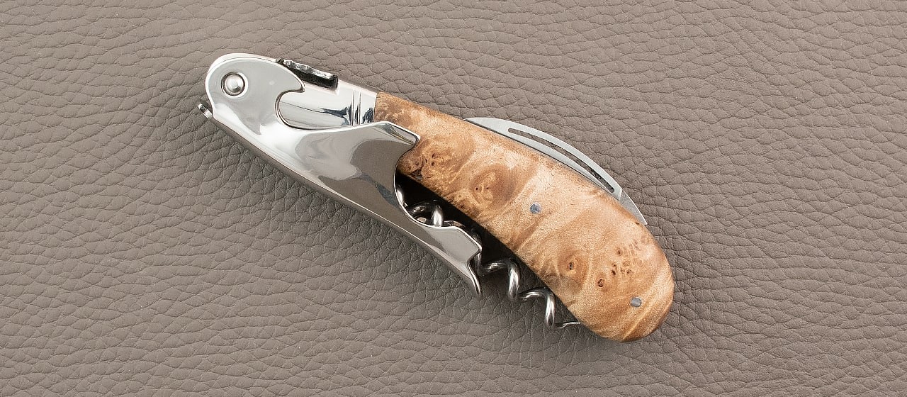 Laguiole Magnum Corkscrew Stabilized Linden burl