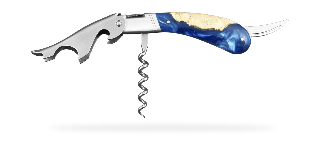 Laguiole Magnum Hybrid Juniper burl corkscrew made in France